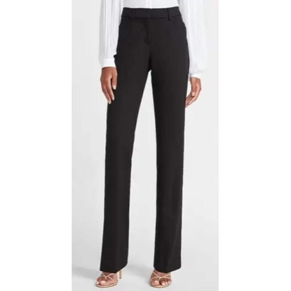 Express Black Publicist Black Boot Mid Rise Dress Pants 2R